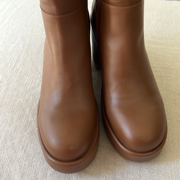 Revolve NWT Paloma Barcelo cognac wedge Platform comfortable comfortable boots❤️ - Picture 7 of 9